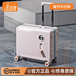 袋鼠行李箱儿童女孩可坐2026新款拉杆可上飞机20寸登机密码旅行骑