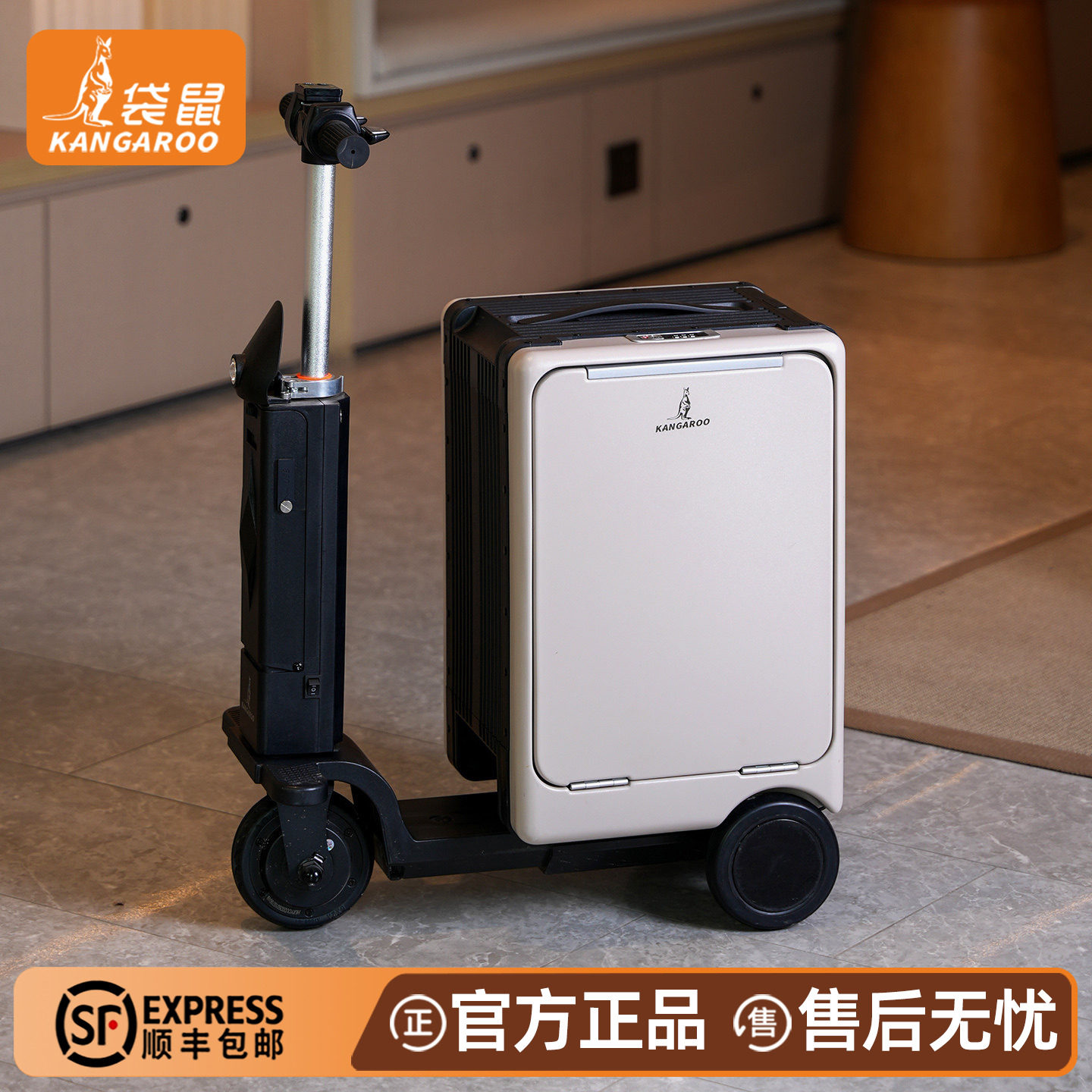 电动骑行行李箱可上飞机懒人代步可坐大人旅行拉杆儿童坐骑侧开盖图片