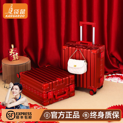 【袋鼠新品】小型轻便陪嫁婚箱