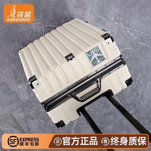 袋鼠正品行李箱可坐可骑可登机