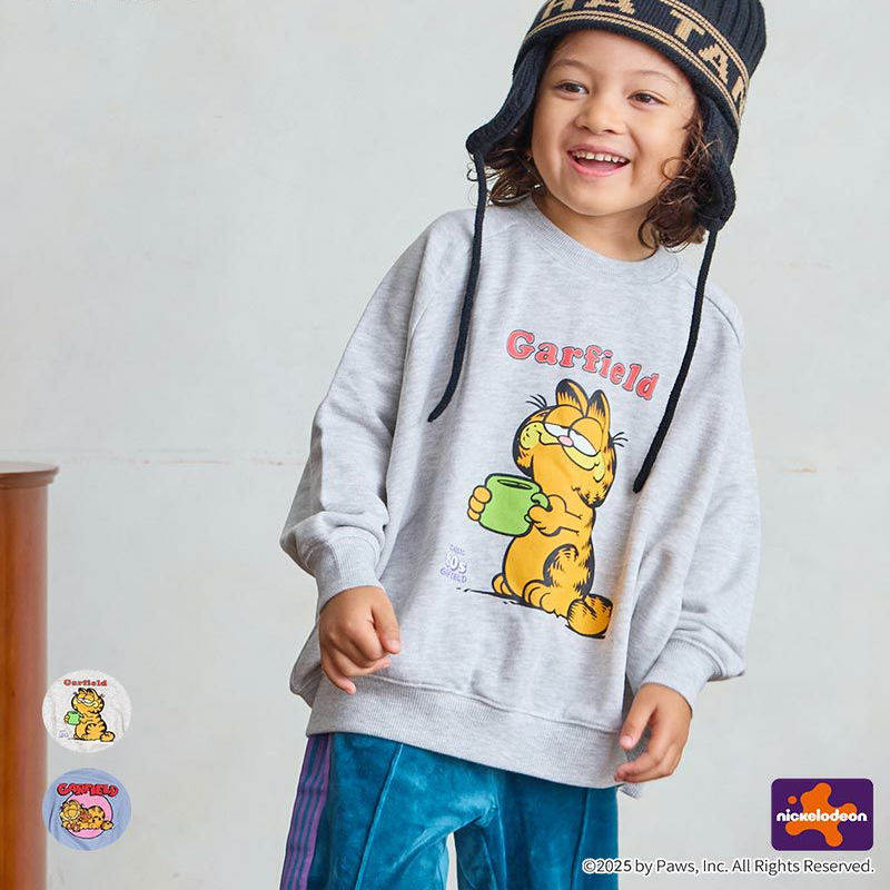 纯原日单25秋冬新款迪士尼加菲猫儿童成人毛圈卫衣MK5A85柔软舒适