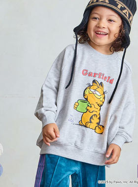 纯原日单25秋冬新款迪士尼加菲猫儿童成人毛圈卫衣MK5A85柔软舒适