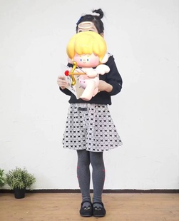 日单nino小猫牌蝴蝶结短裤 女童春秋可爱宽松百搭休闲侧兜格子公主