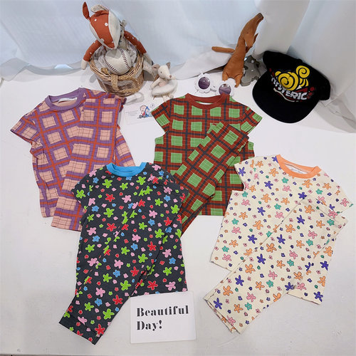 圆领休闲短袖T恤裤子家居服