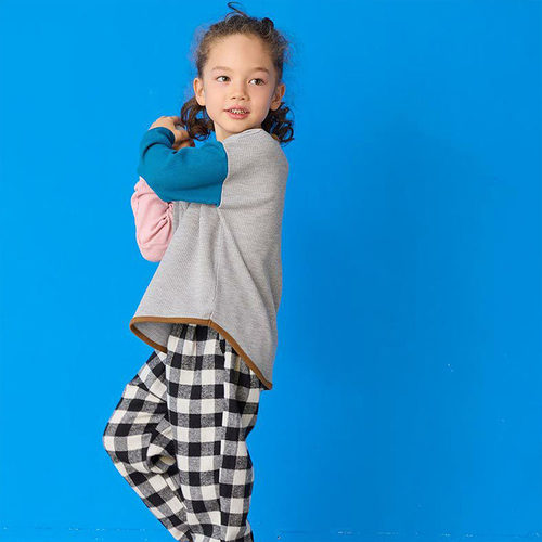 日单纯尾markeys秋款男女童长袖纯棉T恤柔软亲肤舒适透气时尚百搭