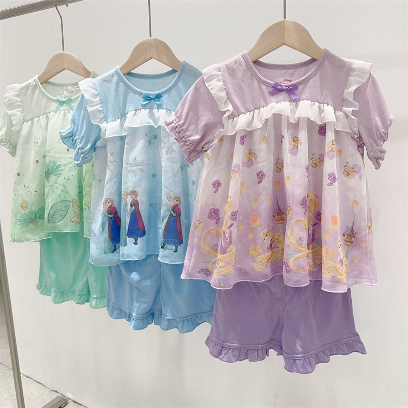 日单MJ家迪尼家合作款新款女童睡裙儿童公主裙空调服套装柔软舒适