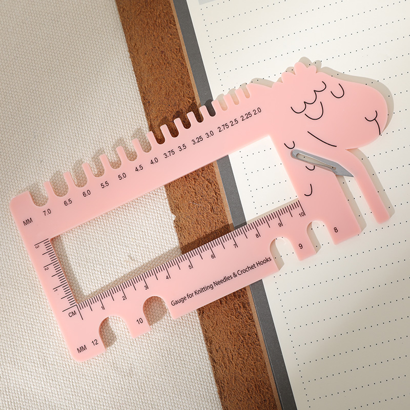 毛线针尺规多功能密度尺