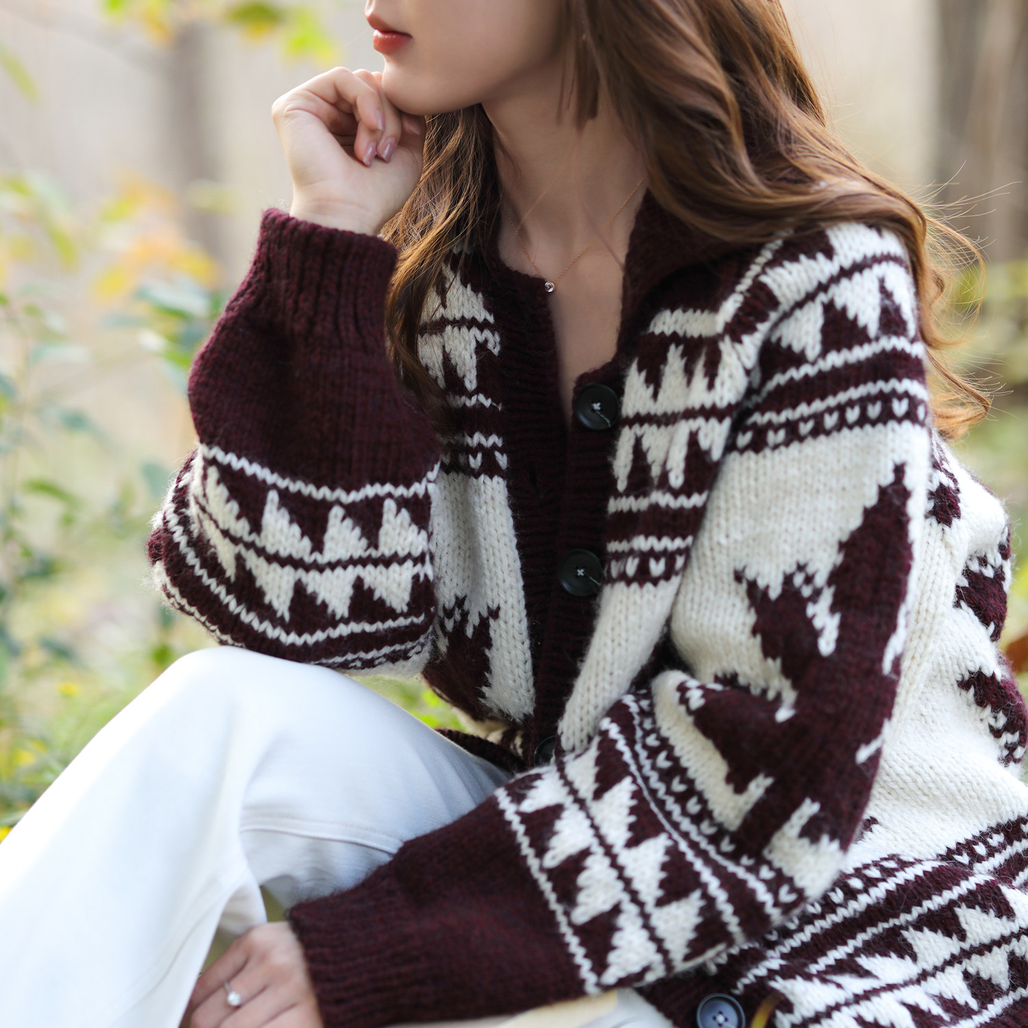 毛儿手作 秋枫 花呢羊驼毛情侣外套材料包 棒针手工编织 暖阳,服饰配件/皮带/帽子/围巾,DIY编织材料包,淘宝优惠券,粉丝福利购,淘宝优惠卷