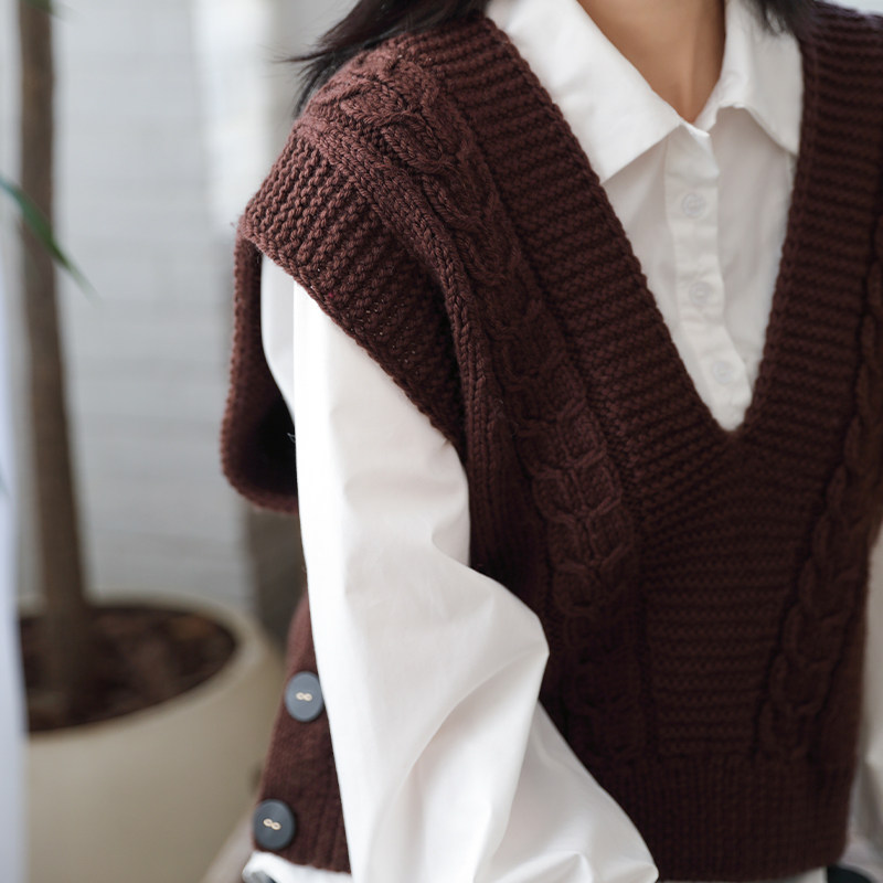 毛儿手作 月明女士背心材料包 棒针手工编织diy制作 新月,服饰配件/皮带/帽子/围巾,DIY编织材料包,淘宝优惠券,粉丝福利购,淘宝优惠卷