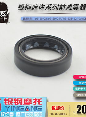 银钢大迷你边三系列YG150-22ABCDE YG200B摩托川东前减震器油封