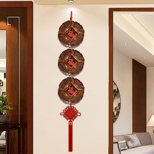 木雕墙饰电视墙两侧装饰门口挂饰客厅福字挂件新中式房间墙壁装饰