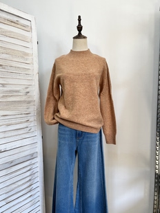 欧美品牌 剪标女式半高领毛衣 全羊毛 料子柔软舒适 预估M 胸围90