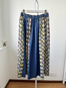 均码 拼接半身裙 腰围68 面料柔软舒适 纯原日单 裙长85 女式