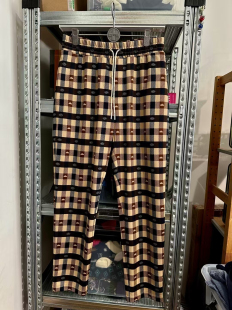 样品码 腰围78 不退换 soda男式 特价 复古格纹休闲长裤