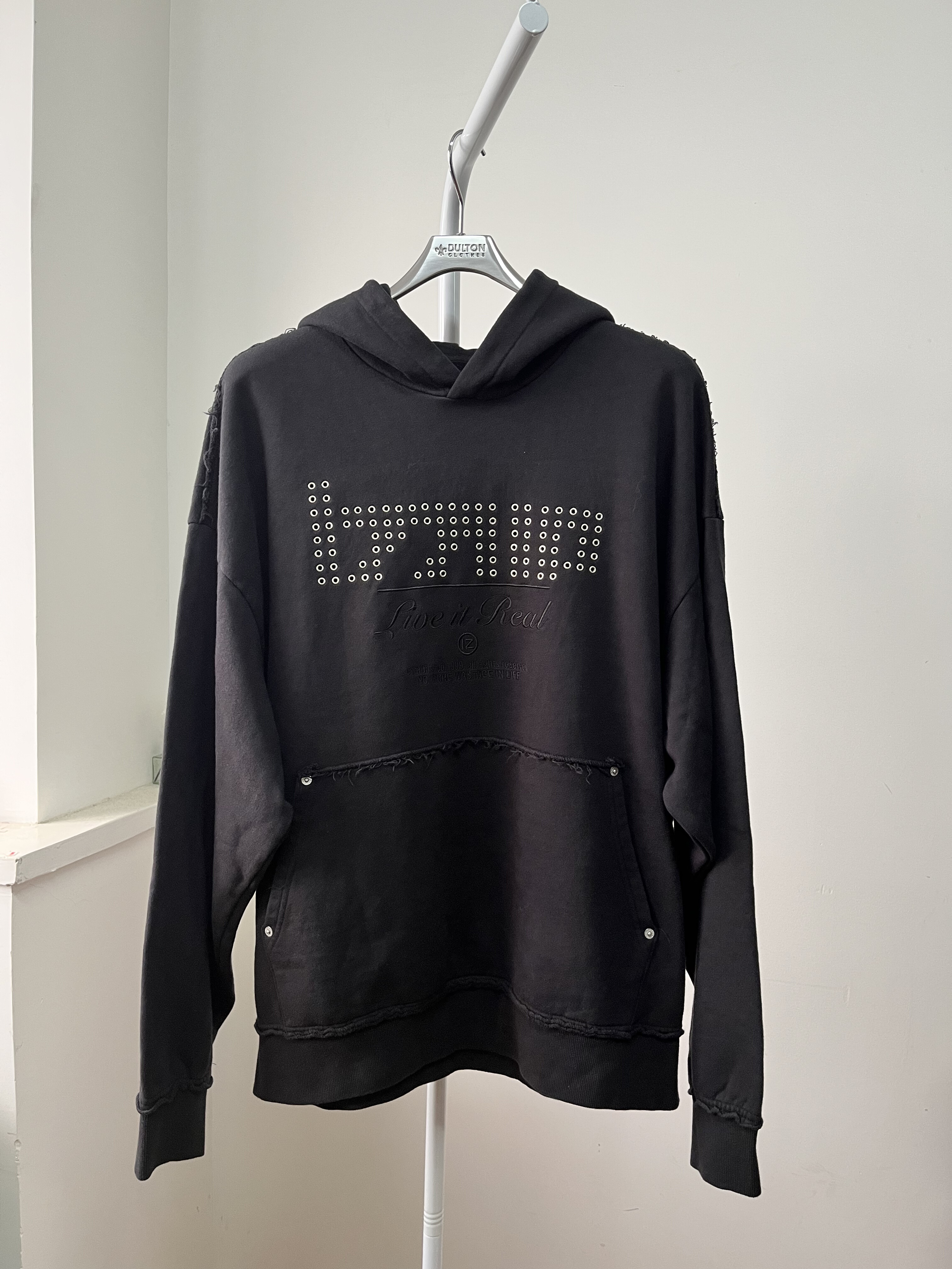 纯原男式连帽卫衣 廓形宽松版型 全棉 料子巨舒服 L 胸围134