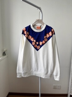 Soda苏打女式拼接毛圈卫衣 全棉 M/样品码/XL 默认细微蹭脏发黄
