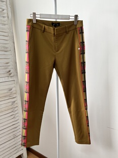 样品码 拼接拼条小直筒裤 腰围76 裤 臀围98 SODA 长92 苏打女式