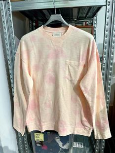 口袋款 样品码 晕染长袖 全棉 胸围114 T恤 soda苏打男式