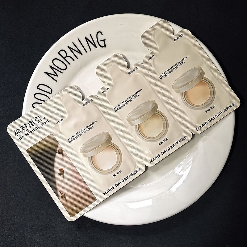 玛丽黛佳种籽贴肤锁妆气垫2.0版体验装遮瑕干皮BB霜小样3g