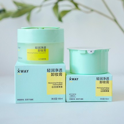 XWAY未知之路轻润净透卸妆膏眼唇脸部洁净清爽不油腻百香果香100g