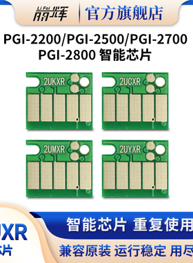 丽辉适用佳能iB4080 iB4180 MB5080 MB5180 MB5480打印机CANON PGI-2800XL填充连供黑色彩色墨盒循环复位芯片