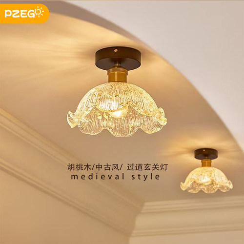 复古法式轻奢玄关过道吸顶灯