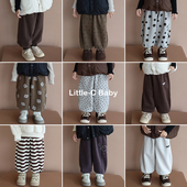 宝宝洋气纯棉裤 实用基础百搭 卫裤 新款 子宽松 韩国儿童2026春装