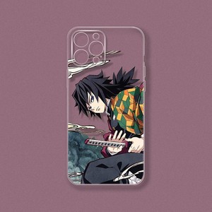 富冈义勇透明鬼灭之刃手机壳适用vivo苹果16promax小米15红米note10真我14华为oppo新款13个性2软nova11荣耀8