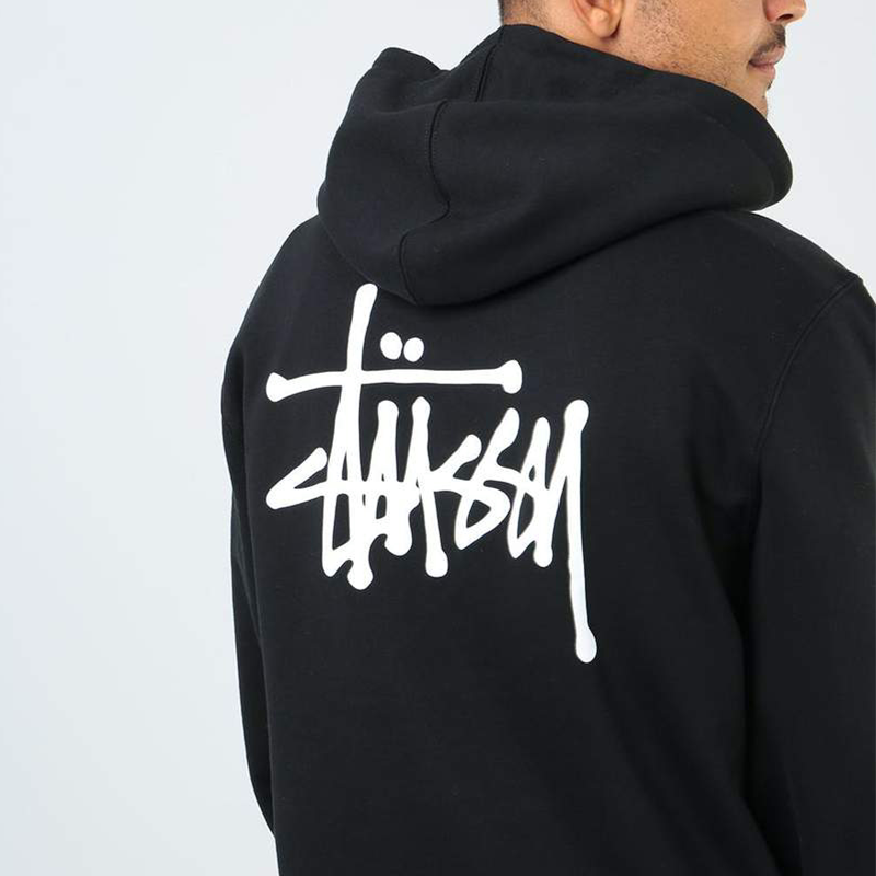 stussy 斯图西 美潮牌连帽长袖经典印花街头嘻哈说唱男女情侣卫衣