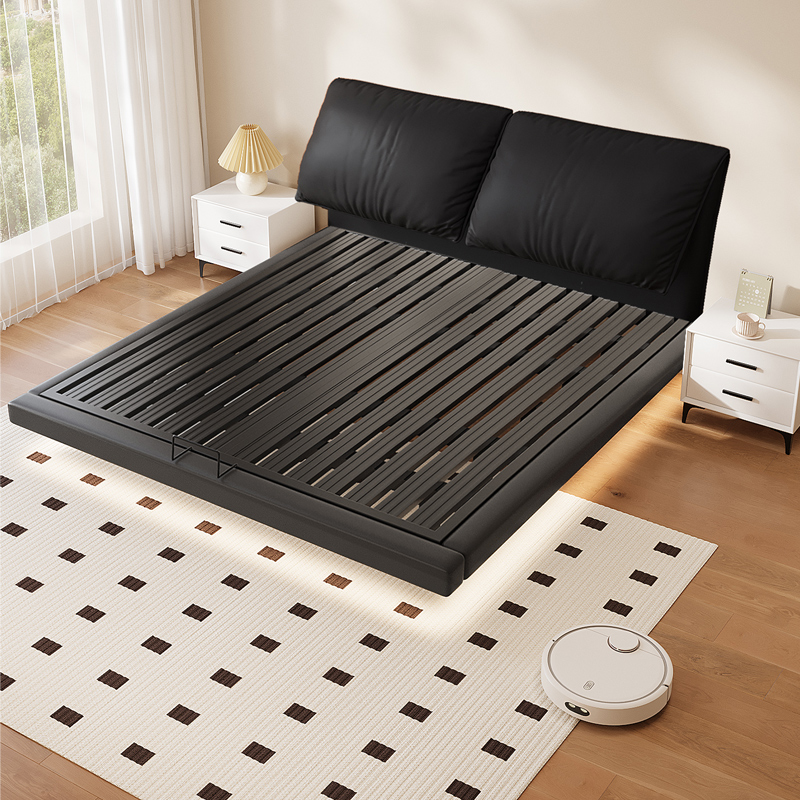 悬浮床双人床卧室家用1.5m单人烤漆加粗加厚洞洞板铁架床铁艺床