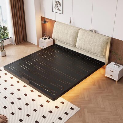 悬浮床卧室家用软包双人床铁艺床