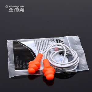 金佰利H20防噪音耳塞 可重复使用圣诞树型 带线游泳睡眠旅行 隔音