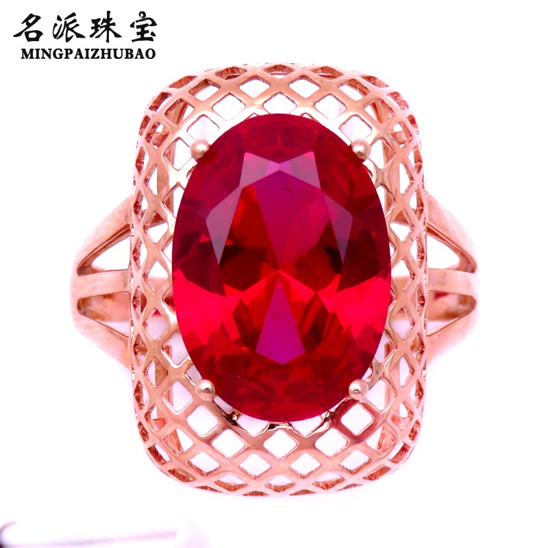 喜爱福吊坠女玫瑰金俄罗斯紫金
