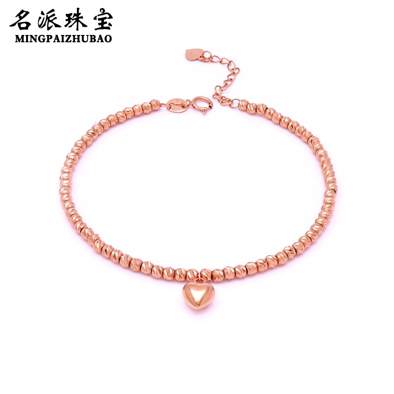 喜爱福手链女玫瑰金俄罗斯紫金