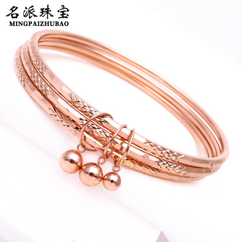 名派珠宝14k彩金玫瑰金纯俄罗斯585紫金时尚首饰三生三世送女友