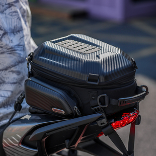 Rhinowalk犀牛摩托踏板车后座包 硬壳包越野车尾包 仿赛后座包