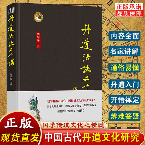 新书现货】丹道法诀二十讲 胡孚琛著 中国传统文化道学文化丹道法诀习用入门口诀内丹原理派别练功修炼方法书籍 华龄出版社