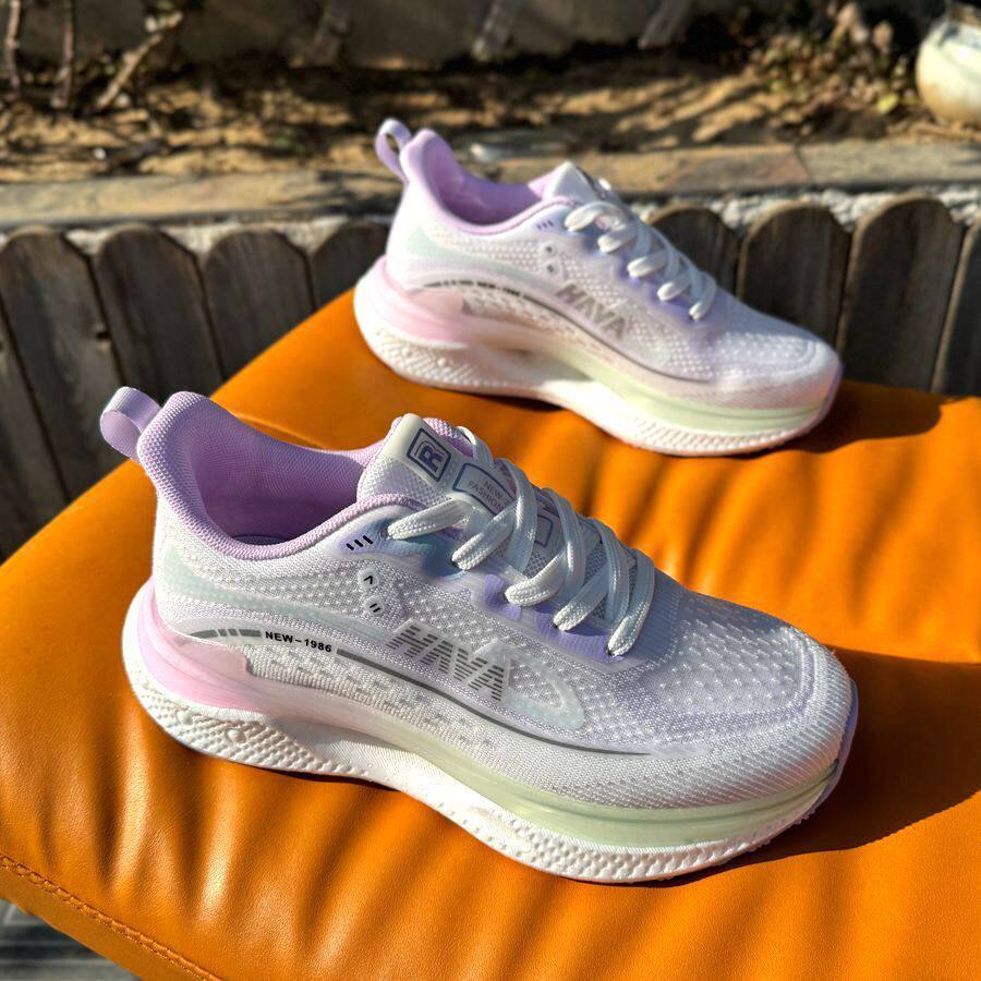 2026夏季新款鹭威女士运动鞋韩版潮爆米花底单鞋单网鞋轻便跑步鞋