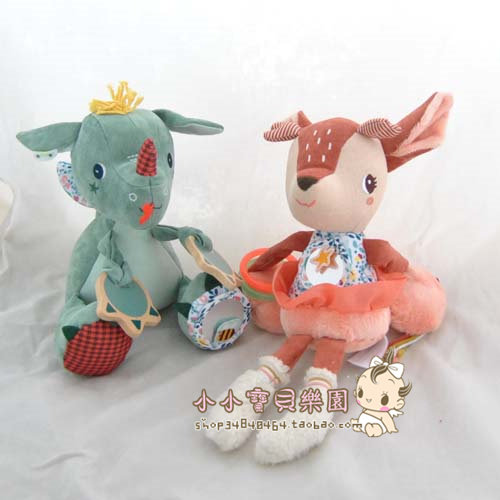 属龙宝宝玩具 比利时LILLIP*TIENS力力布丁飞龙JOE和小鹿STELLA