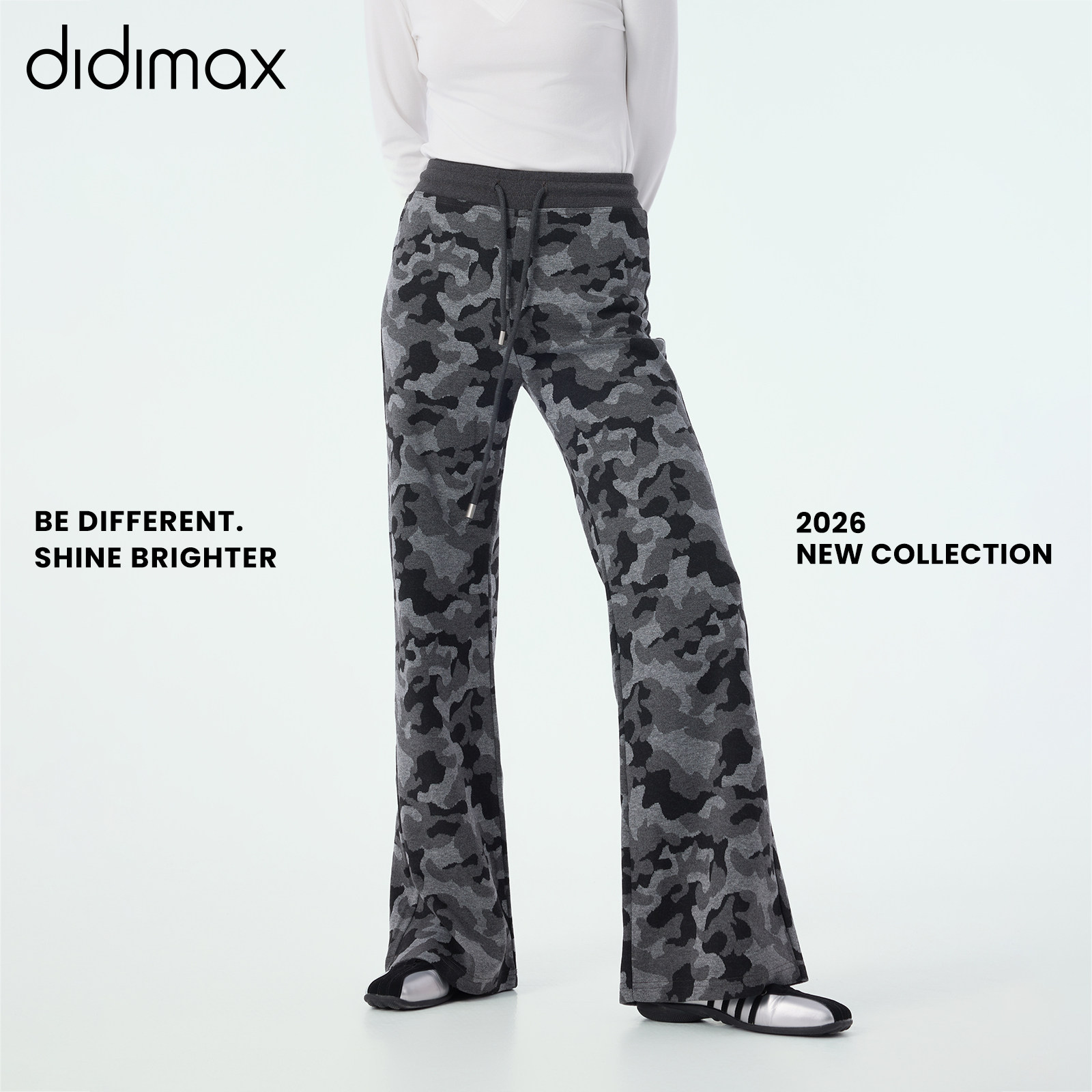 didimax春季新款深灰色迷彩休闲裤 微喇柔软瑜伽裤女 运动C57421,女装/女士精品,休闲裤,淘宝优惠券,粉丝福利购,淘宝优惠卷
