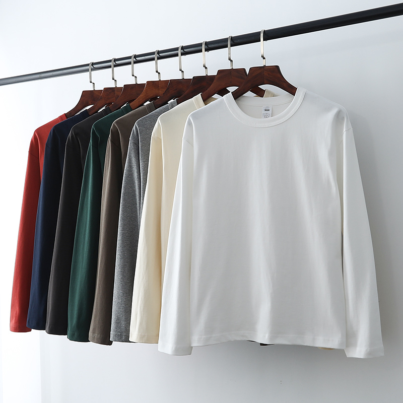长袖T基础百搭柔软亲肤全棉水洗