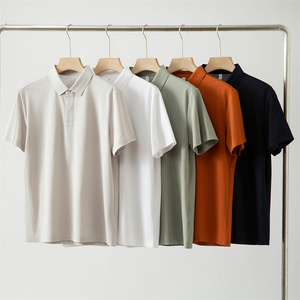 轻奢线！桑蚕丝+凉感透气 男士夏款纯色翻领商务休闲短袖POLO衫潮