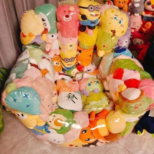 2026透明沙发装娃娃网红懒人网红沙发户外拍照装娃娃收纳沙发简约