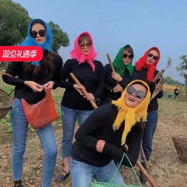 农村干活戴的头巾女村姑绿色包头表演出农村老式表演拍照东北围巾,服饰配件/皮带/帽子/围巾,围巾/丝巾/披肩,淘宝优惠券,粉丝福利购,淘宝优惠卷