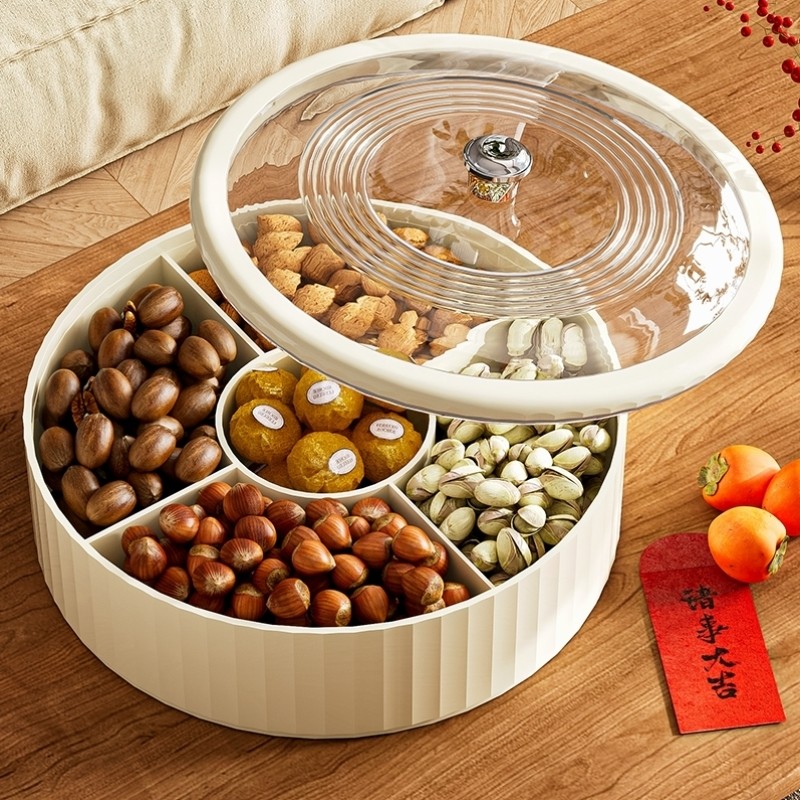 高端轻奢干果盘茶几零食糖果坚果客厅精致高颜值家用收纳盒水果盘