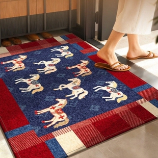 高级感入户门地垫进门防滑垫2026新款马年脚垫子玄关加厚入户地毯