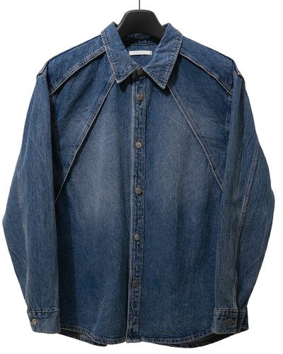 cndr韩网代购直邮24新款结构牛仔衬衫