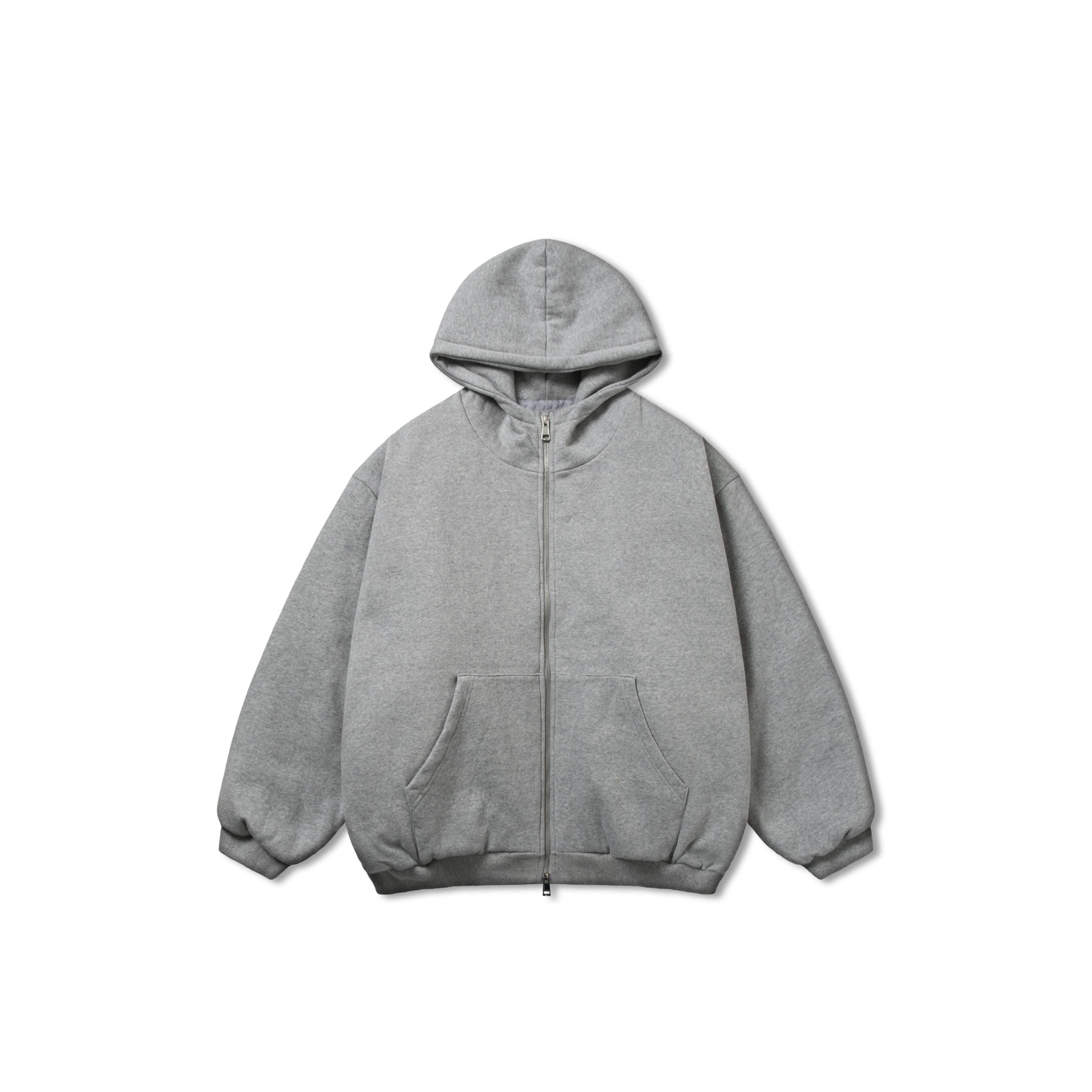 anglan韩网代购25直邮吸汗衬垫吸汗拉链连帽衫