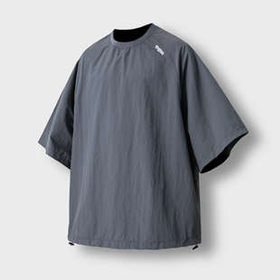 最anglan韩网代购22直邮Nylon String Raglan Half Tee T恤