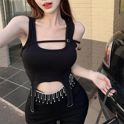 爵士舞衣服装穿搭外穿修身显瘦甜辣jazz上衣吊带